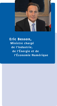 Eric Besson, Ministre chargé de l'Industrie, de l'Énergie et de l'Économie Numérique